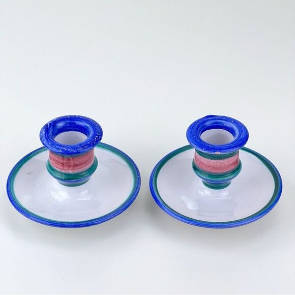 La Piccola Bottega Venice Hand Painted Candle Holders - Picture 4 of 8